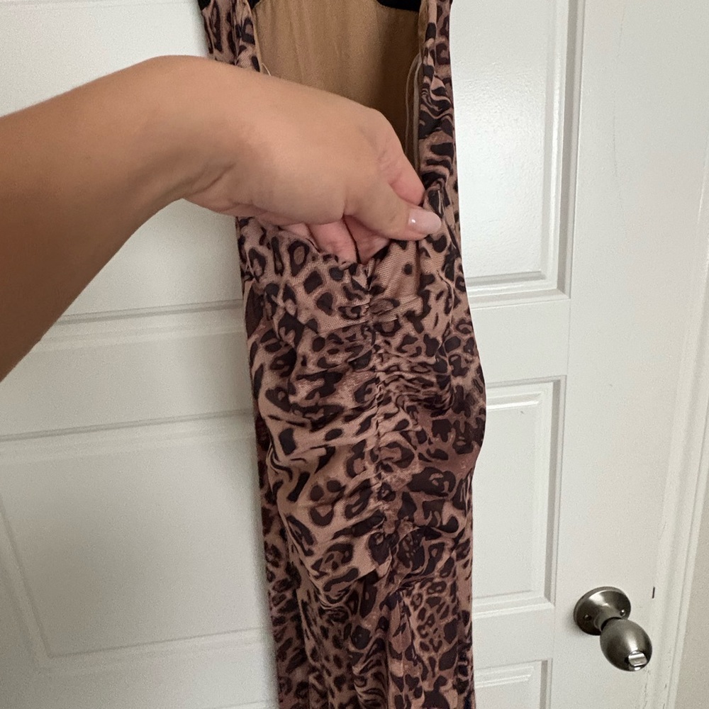 That’s So Fetch Backless Leopard Print Dress - Picture 3 of 4